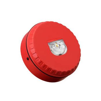   FÉNYJELZŐ - Cooper - SOL-LX-W/RF/R1/D Solisata fali, piros, mély aljzat