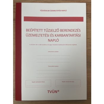   Beépített tűzjelző berendezés üzemeltetési és karbantartási napló