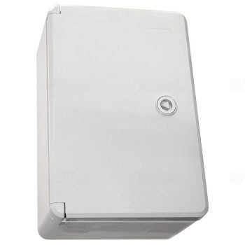   Műanyag elosztószekrény 350x250x150mm, IP65, ABS, fém szerelőlappal, Stilo STI1701