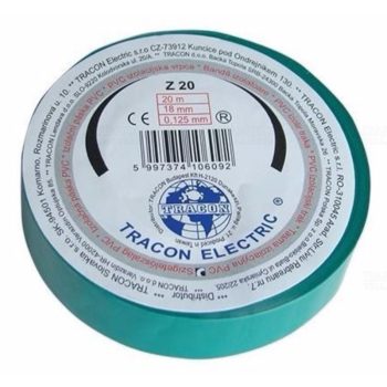 Szigetelő szalag 20x19 zöld Tracon