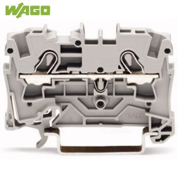 Átmenő sorkapocs 0,5 - 4 mm2, szürke WAGO