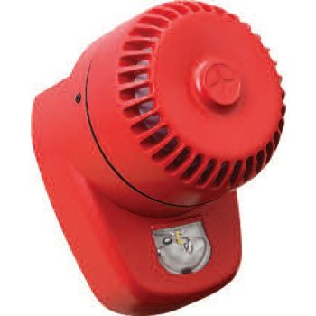   HANG-FÉNYJELZŐ - Cooper - ROLP/R1/LX-W/RF hagyományos, fali, piros színű